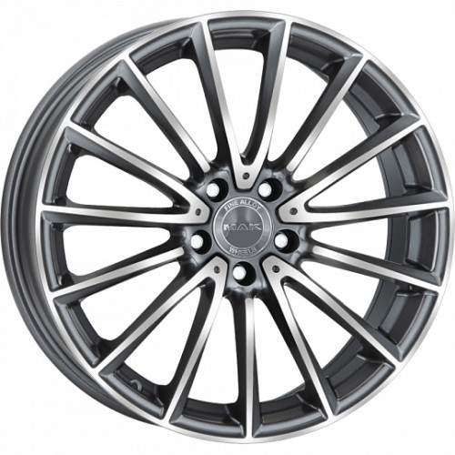 Mak Komet W8 R18 PCD5x112 ET43 DIA66.6 gun metal mirror